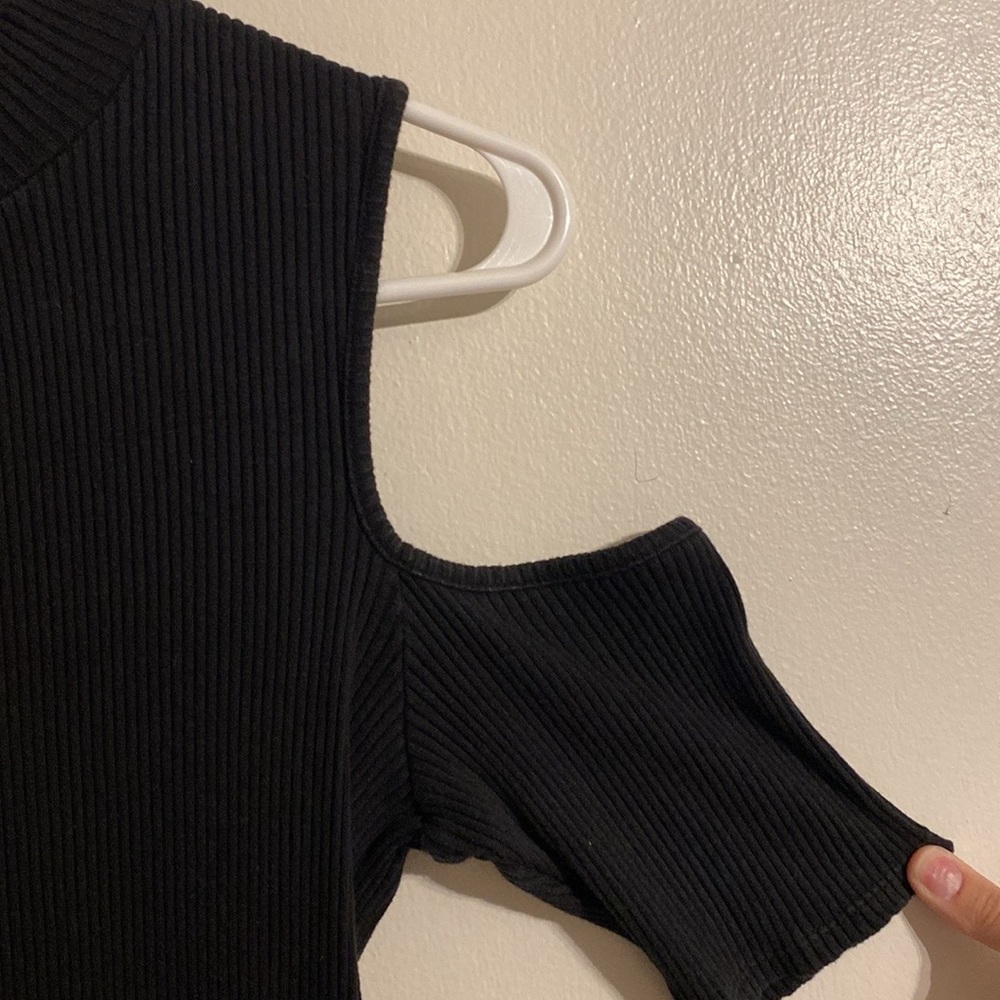 [Bundle]: 2 Bodycon Dresses, Solid Black & Stripe… - image 4